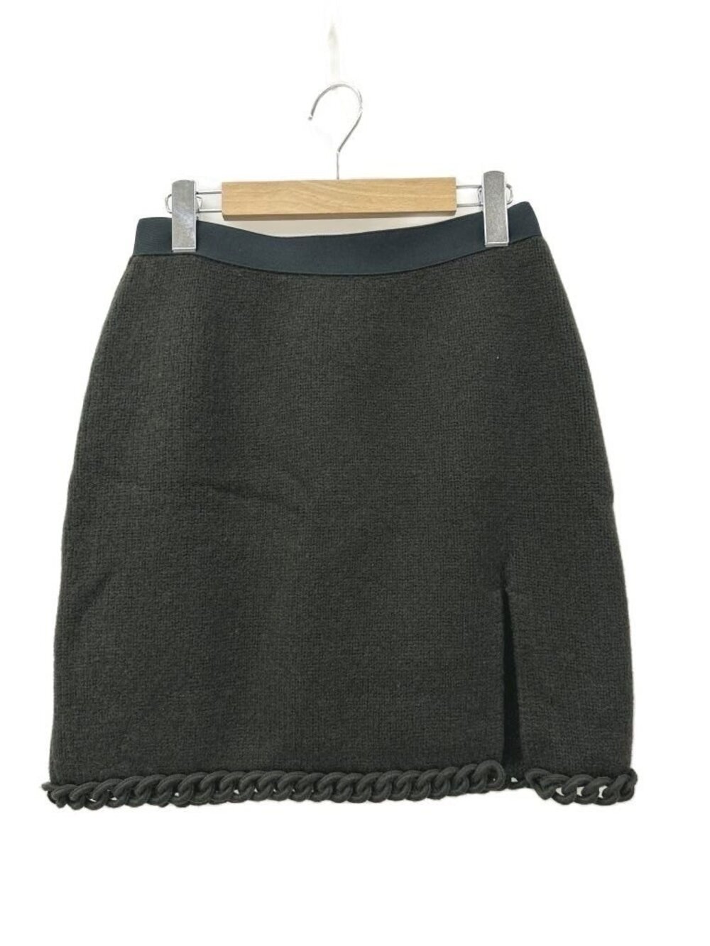 Bottega Veneta Acid Green Wool Mini Skirt Knit